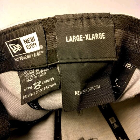 WVU West Virginia Mountaineers Cap Hat New Era Fitted Large XL Stretch Gray - Picture 10 of 14